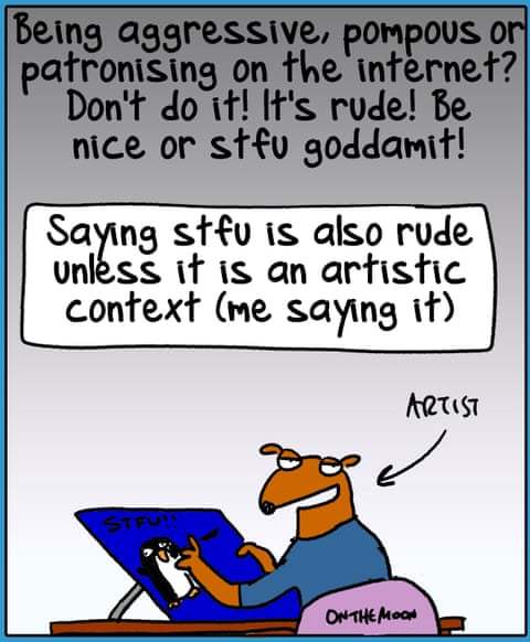 First dog on the new rude, panel 4