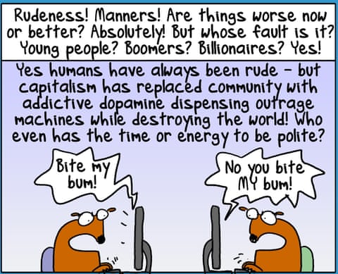 First dog on the new rude, panel 2