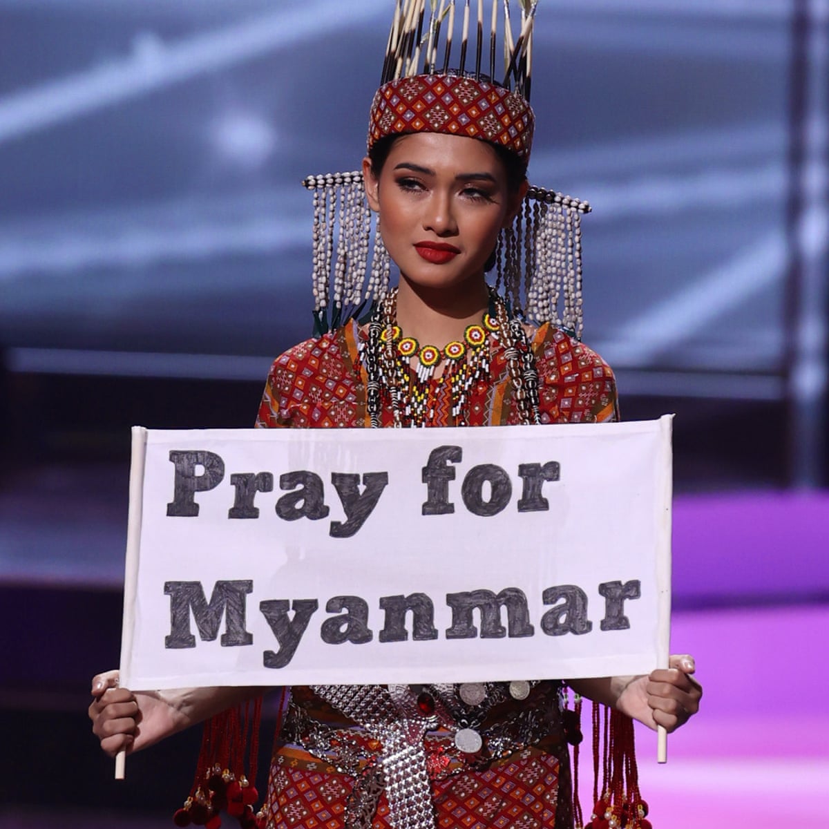 Pray For Myanmar Miss Universe Pageant Gets Political Human Rights The Guardian Pray For Myanmar Miss Universe Pageant Gets Political Human Rights The Guardian