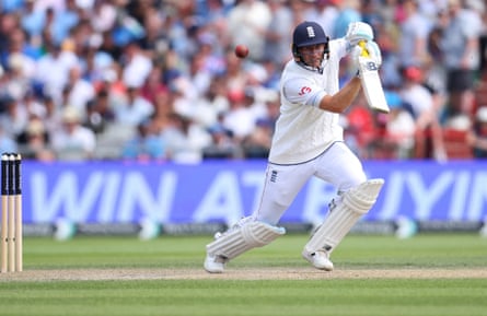 England’s Joe Root drives on the offside