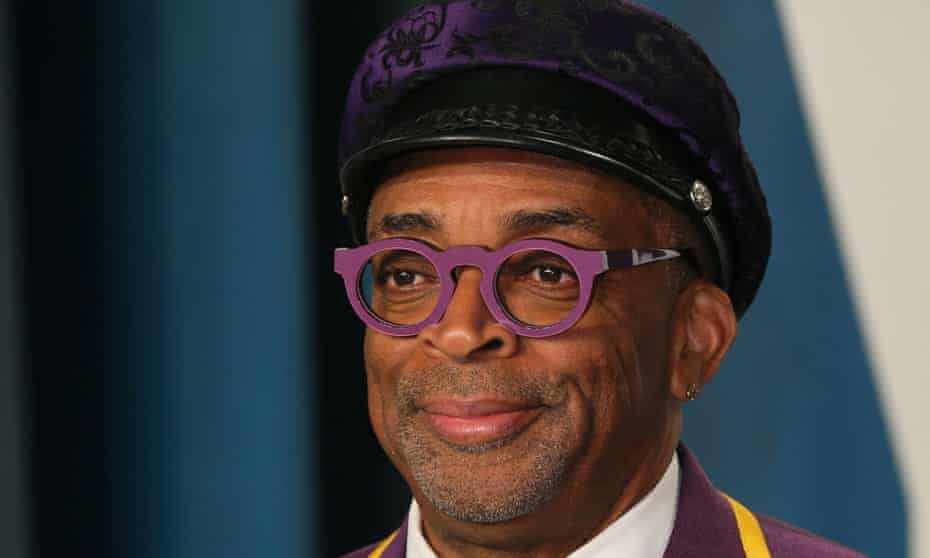 Spike Lee at the 2020 Vanity Fair Oscars party