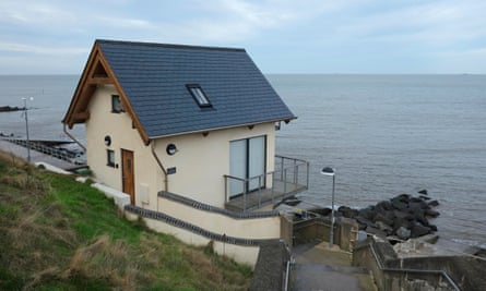 A former public toilet converted into a holiday home, in Sheringham, Norfolk.