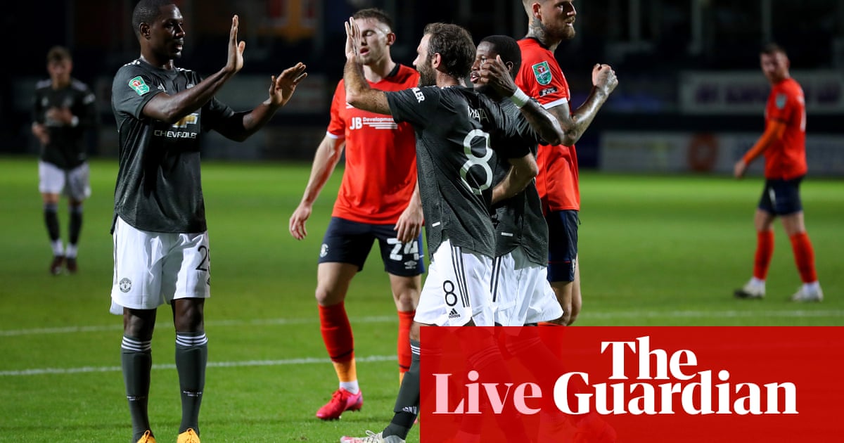 Luton v Manchester United: Carabao Cup third round – live!