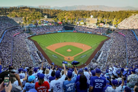 Fans take in the action during Game 4 of the World Series.