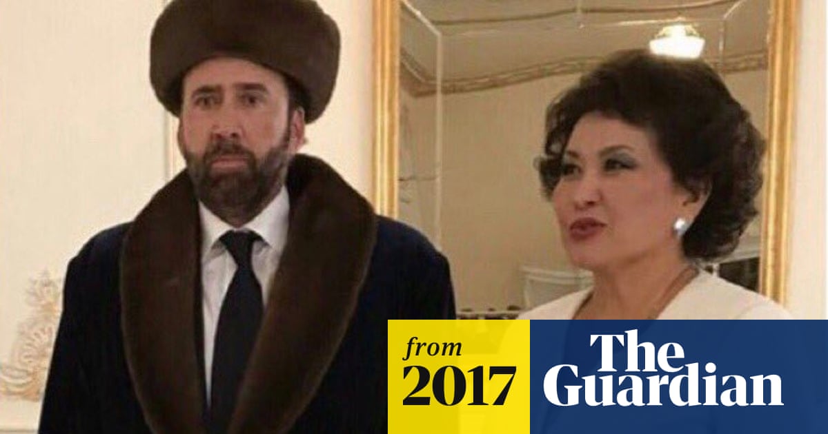 Face Off Nic Cage Seems More Moonstruck At Kazakh Film Festival