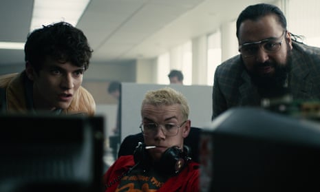 Video games killed the TV star: Fionn Whitehead, Will Poulter and Asim Chaudhry in Bandersnatch.