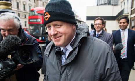 Boris Johnson in Westminster, London.