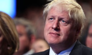 Boris Johnson at the Conservative party conference in Manchester.