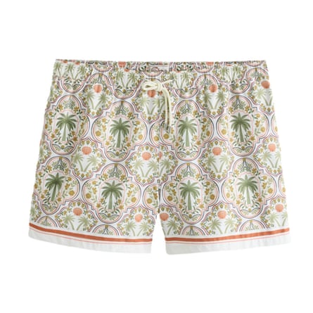 Palm tree print shorts