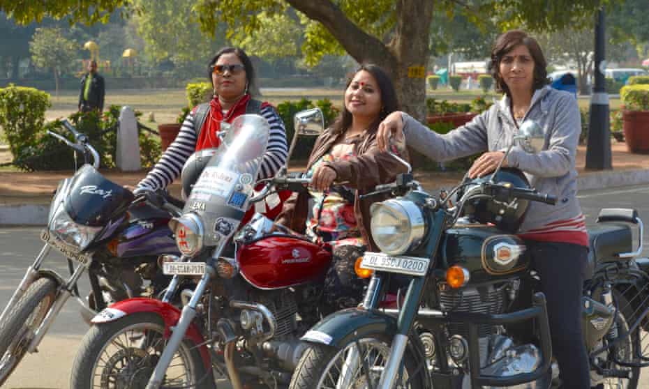 All-women bike rally, organised by NGO Breakthrough India and led by The Bikerni, India’s first all-women motorcycle association in Delhi
