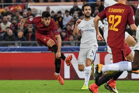 Diego Perotti fizzes in the third.