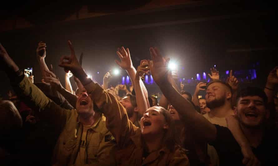 the crowd at the Lathums’ Victoria Warehouse gig in Manchester.