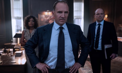 What time do you call this? … M (Ralph Fiennes), Moneypenny (Naomie Harris) and Tanner (Rory Kinnear) in the trailer for No Time to Die