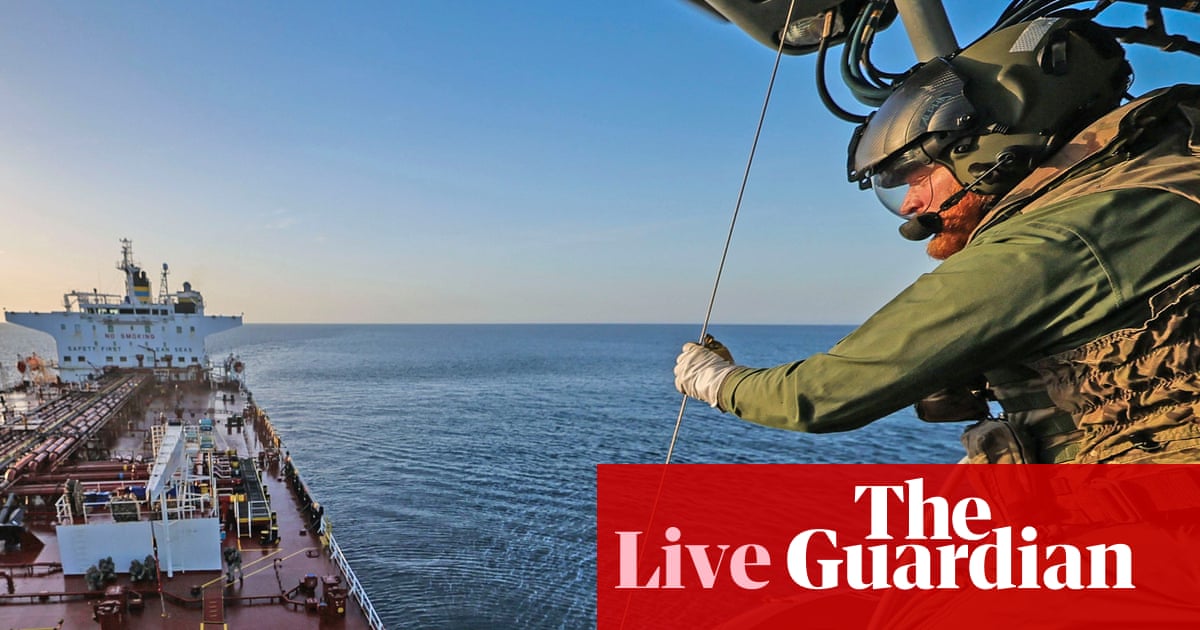 Zelenskyy thanks UK for intercepting Russian shadow fleet oil tanker after armed forces board vessel in English Channel - UK politics live