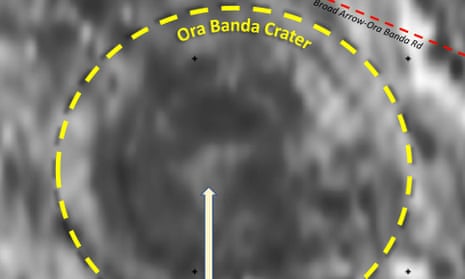 An asteroid 100-200 metres in diameter is believed to have created the Ora Banda meteorite crater, discovered in the Western Australian outback and estimated to be over 100 million years old.