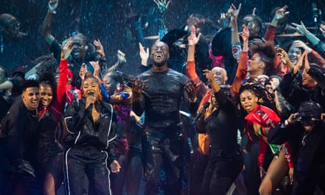 Redefining rock-star rebellion … Stormzy at the 2020 Brit awards.