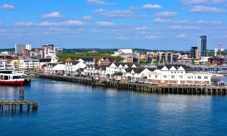 Shaped by its maritime history … Southampton’s piers.