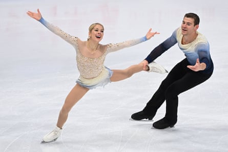 Alexa Knierim and Brandon Frazier of the US