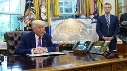 Donald Trump at desk