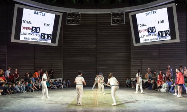 Cricket scene from Dalia, a community opera at Garsington.
