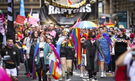 The Glasgow Pride march 4 September 2021.