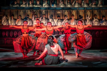 Krishna as child (Rosa Sparks) in the world premiere, at Grange Park opera, of Tavener’s Krishna.