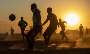 A game of football in Soweto, South Africa. The country’s success in bringing its first wave of COVID-19 under control has allowed it to almost fully reopen the economy, while monitoring for signs of a second wave.