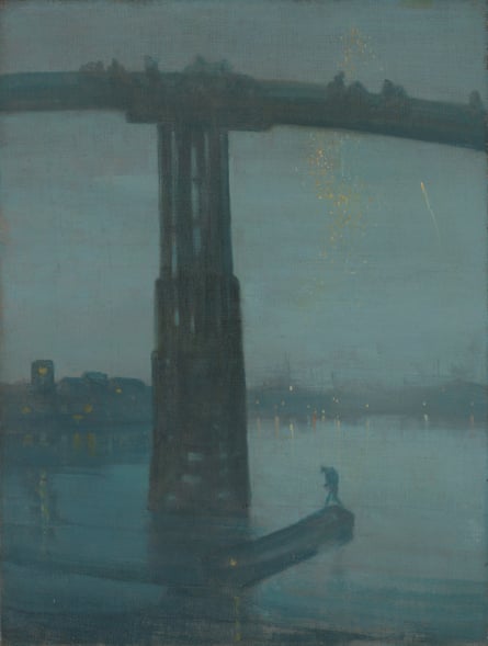 Blue and Gold – Old Battersea Bridge, c 1872-5