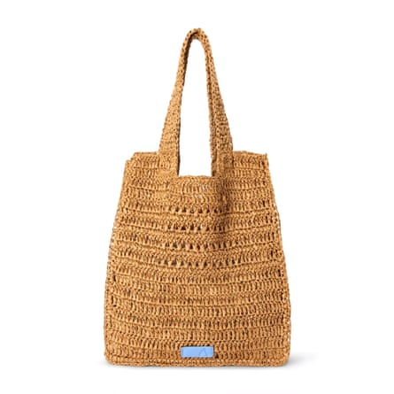 John Lewis ANYDAY North/South Raffia Tote Bag, Natural