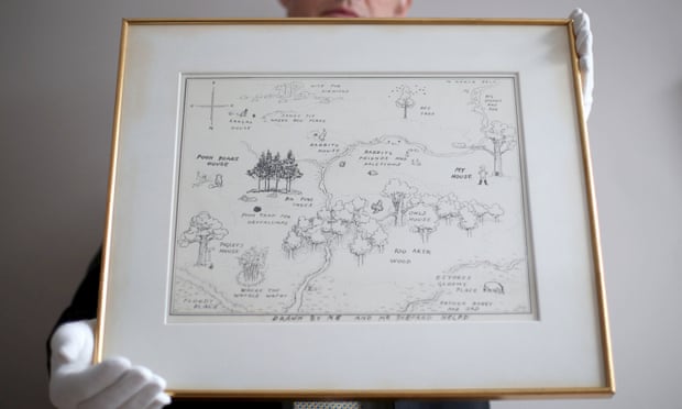 Original Winnie-the-Pooh Map Sets World Record At Auction by Sian Cain for The Guardian