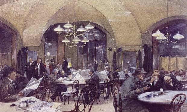 The coffee house Griensteidl in Vienna, 1896.