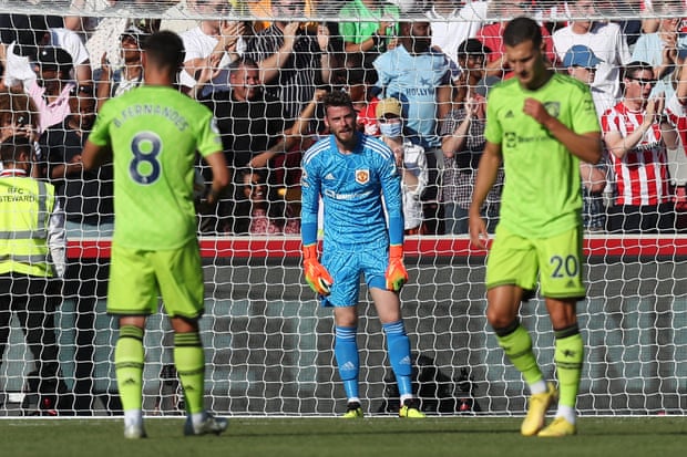 David de Gea after conceding the opening goal.