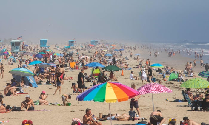 Thousands Of People Pack California Beaches Despite Coronavirus Concerns California The Guardian Thousands Of People Pack California Beaches Despite Coronavirus Concerns California The Guardian