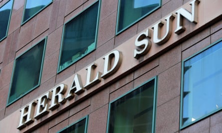 Signage for the Herald Sun newspaper is seen on the Herald and Weekly Times building in Melbourne, Australia