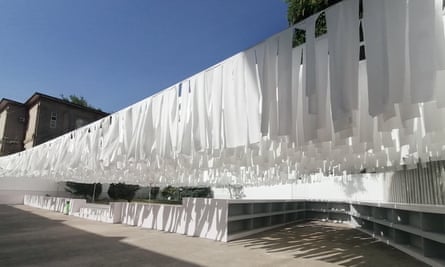 A pavilion created by Takhmina Turdialieva at the Centre for Contemporary Arts, Tashkent, Uzbekistan, 2021.