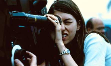 Sofia Coppola on the set of The Virgin Suicides in 1999.