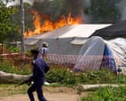 Ebola treatment centres burned in eastern DRC as outbreak worsens – video There have been arson attacks on Ebola treatment centres in eastern Democratic Republic of the Congo, exposing the anger in a region beset by violence linked to armed rebel groups. Authorities say the number of suspected cases has passed 900. The World Health Organization has said the outbreak now poses a very high risk for DRC, but that the risk of the disease spreading globally is lowSuspected Ebola cases in DRC pass 900 as health workers face attacks and shortages Continue reading...