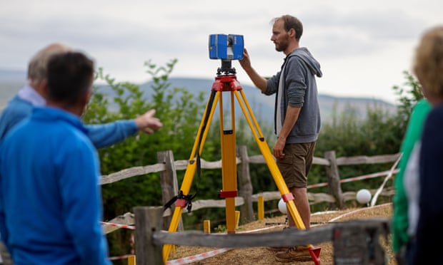 Archaeologists on site