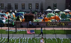 The pro-Palestinian encampment at Columbia