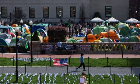 The pro-Palestinian encampment at Columbia