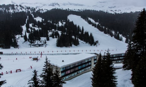 The Flaine ski resort as seen in February 2021.
