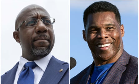 Raphael Warnock and Herschel Walker