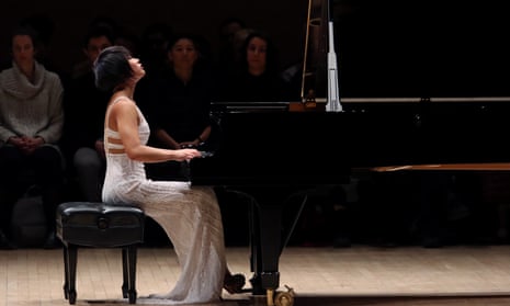 Almost as if the piano were breathing … Yuja Wang.