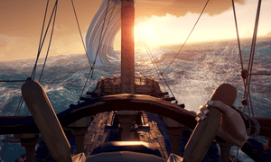 ‘A playful, friendly and cooperative universe’ … Sea of Thieves.
