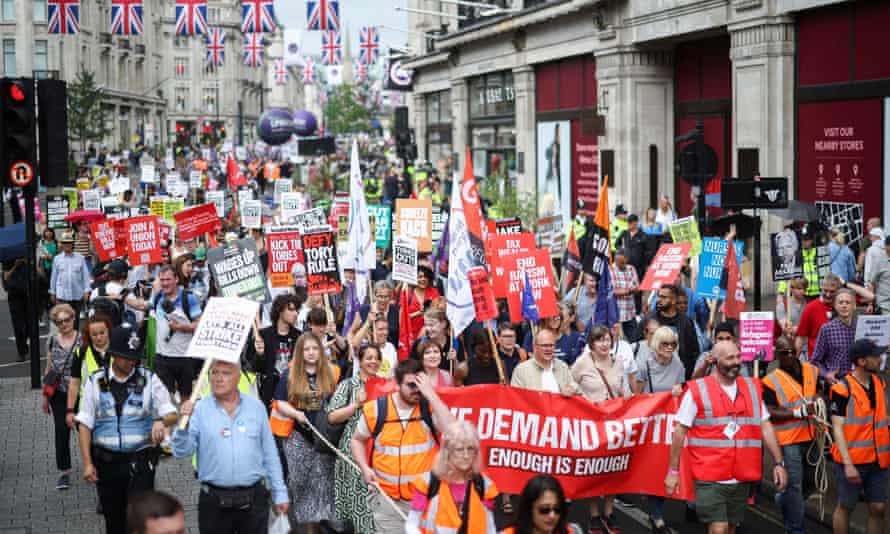 The ‘Britain Deserves Better’ protest march