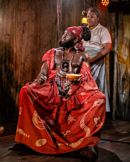 Theo Ogundipe (left) and Urielle Klein-Mekongo in The Swamp Dwellers.