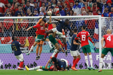 It’s all Morocco in this second-half so far as Hugo Lloris punches clear.