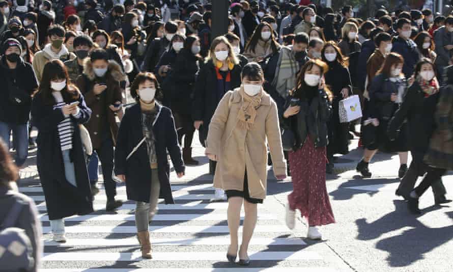 El distrito comercial de Shibuya en Tokio en diciembre