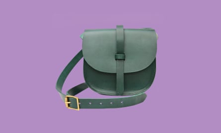 Dark-green saddle bag