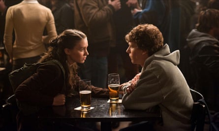 Rooney Mara and Jesse Eisenberg in The Social Network.
